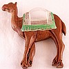BP22 wood camel w lucite saddle